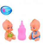 婴儿奶瓶搪胶皮响玩具