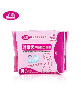 消毒级产褥期卫生巾l6片