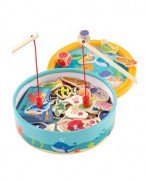 1-2-3周岁半小孩子男孩宝宝女孩早教益智力木质磁性儿童钓鱼玩具