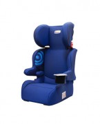 猫头鹰专利折叠便携3-12岁罗恩儿童安全座椅汽车宝宝儿童安全座椅可配iso接口 经典蓝