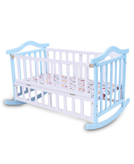 贝多美环保油漆婴儿床实木多功能婴儿摇篮床宝宝摇床摇窝新生儿床