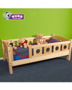实木儿童床带护栏小床单人床加宽拼接床