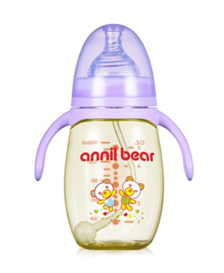 安奈小熊奶瓶奶瓶PPSU新生儿耐摔宽口径硅胶奶嘴进口原料宝宝喝水小瓶婴儿用品代理,样品编号:63247
