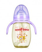 安奈小熊奶瓶PPSU新生儿耐摔宽口径硅胶奶嘴进口原料宝宝喝水小瓶婴儿用品