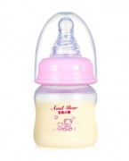 安奈小熊婴儿玻璃奶瓶硅胶奶嘴宝宝新生儿pp塑料喝水迷你小奶瓶