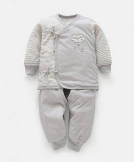 新生儿棉衣薄款秋冬季婴儿衣服0-3个月宝宝棉衣套装棉袄外套冬装