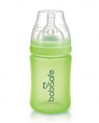 安儿欣宽口奶瓶新生儿防胀气安全玻璃奶瓶 婴儿防爆奶瓶180ml