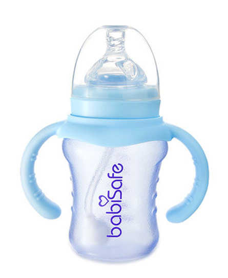 安儿欣奶瓶婴儿防爆宽口奶瓶180ml 新生儿防胀气防爆玻璃奶瓶代理,样品编号:63702