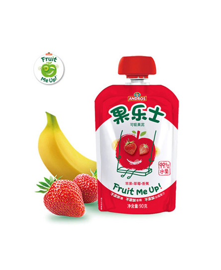 爱果士果泥andros苹果草莓香蕉可吸果泥代理,样品编号:62963