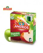 爱果士法国进口andros安德鲁苹果水果泥90g