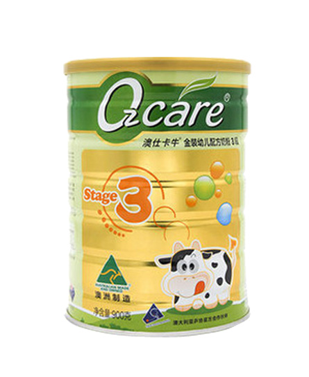 OZCARE奶粉澳仕卡牛 澳洲原装 婴儿牛奶粉 3段900g 1罐 宝宝进口奶粉代理,样品编号:63046
