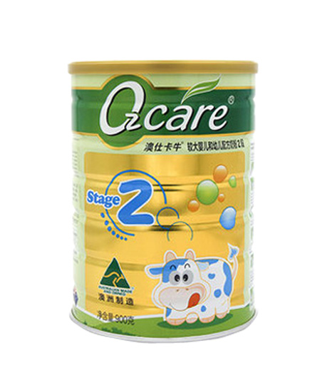 OZCARE澳仕卡牛奶粉2段900g澳洲原装进口 婴儿奶粉 牛奶粉