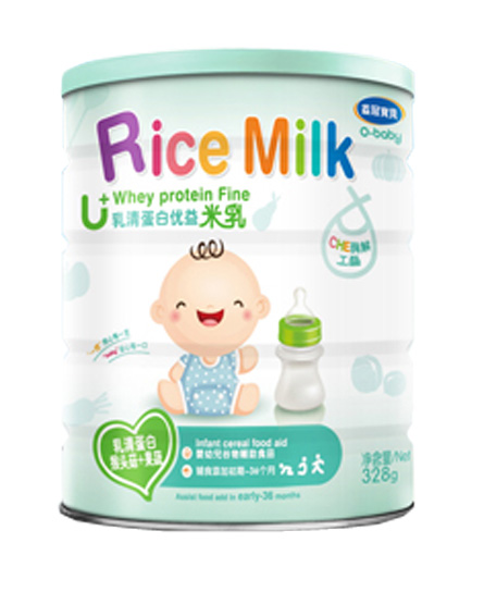 益冠宝贝米乳婴幼儿乳清蛋白优益米乳猴头菇+果蔬328克代理,样品编号:63064