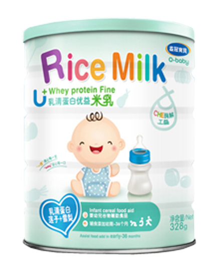 益冠宝贝米乳婴幼儿乳清蛋白优益米乳莲子+雪梨328克代理,样品编号:63065