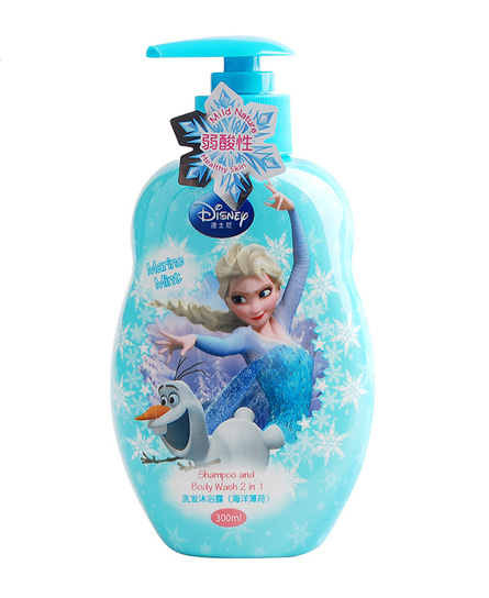 迪士尼洗护迪士尼冰雪奇缘系列-儿童二合一洗发沐浴露（海洋薄荷）代理,样品编号:63082