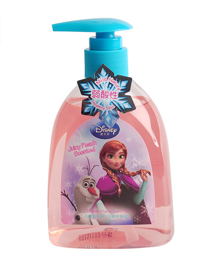 迪士尼洗护迪士尼冰雪奇缘系列-儿童洗手液（水蜜桃香型）代理,样品编号:63087