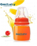 qmibaby宝宝果汁玻璃小奶瓶