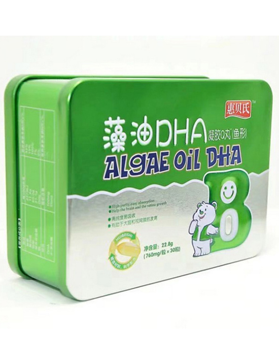 惠贝氏藻油dha凝胶q丸-绿盒
