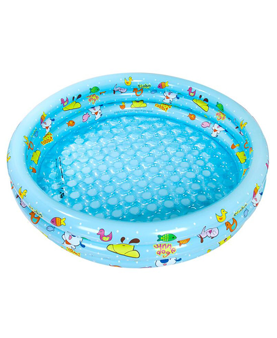 诺澳婴童游泳池 三环充气水池波波池海洋球池 100cm代理,样品编号:66873
