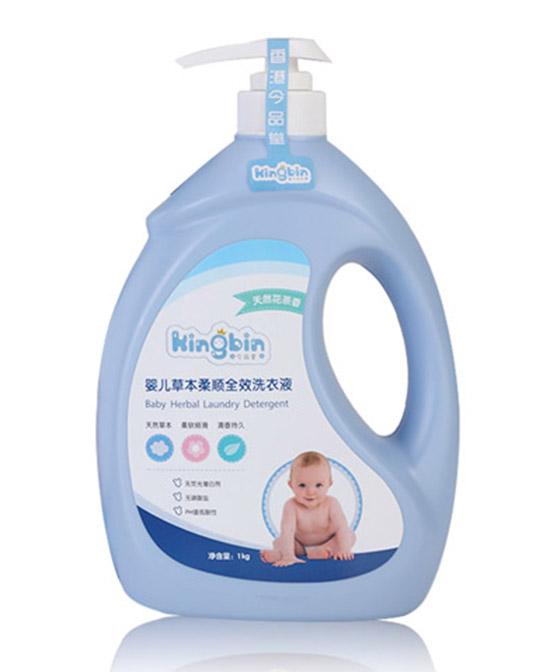 今品堂婴童洗护用品婴儿草本柔顺全效洗衣液1kg代理,样品编号:66952