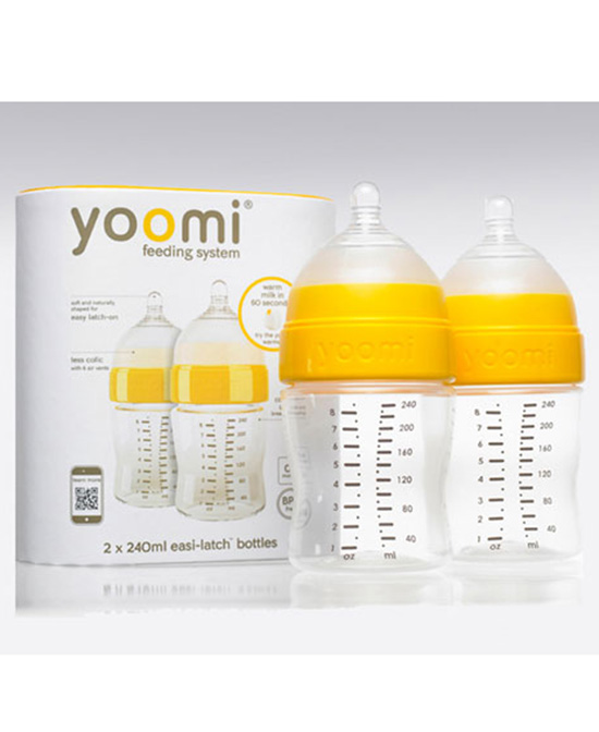 yoomi240ml新生婴儿奶瓶两个装