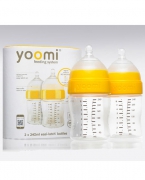 yoomi240ml新生婴儿奶瓶两个装