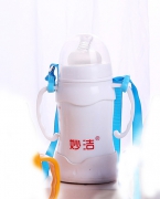 180lm葫芦形白色奶瓶形妙洁奶瓶陶瓷骨瓷玲珑镂空保鲜奶瓶