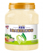 贝丽美果蔬营养米粉758克3段