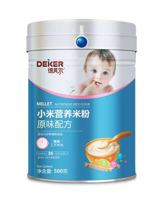 德其尔婴童辅食500克小米营养米粉原味配方代理,样品编号:68050