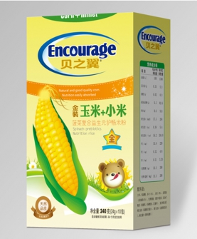 玉米+小米菠菜复合益生元护畅米粉