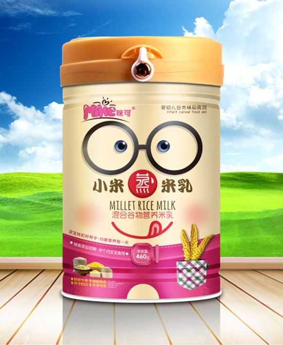 咪可婴童辅食混合谷物营养小米蒸米乳代理,样品编号:68519