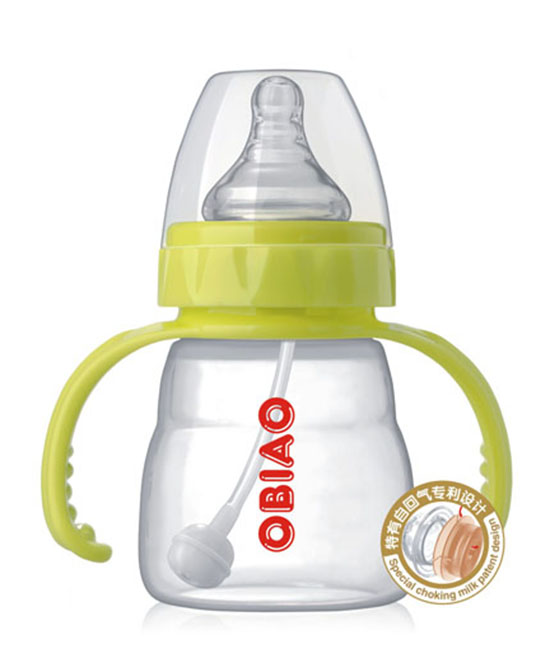 欧标OBIAO奶瓶宽口江硅胶奶瓶150ml代理,样品编号:70732