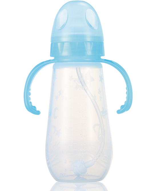 妈妈易婴童用品240毫升全自动双柄宽口硅胶奶瓶代理,样品编号:70372