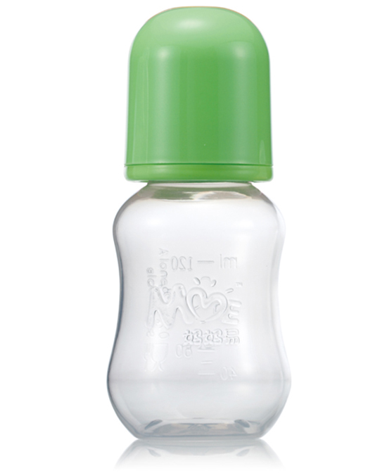 妈妈易婴童用品120毫升PP葫芦奶瓶绿色代理,样品编号:70377
