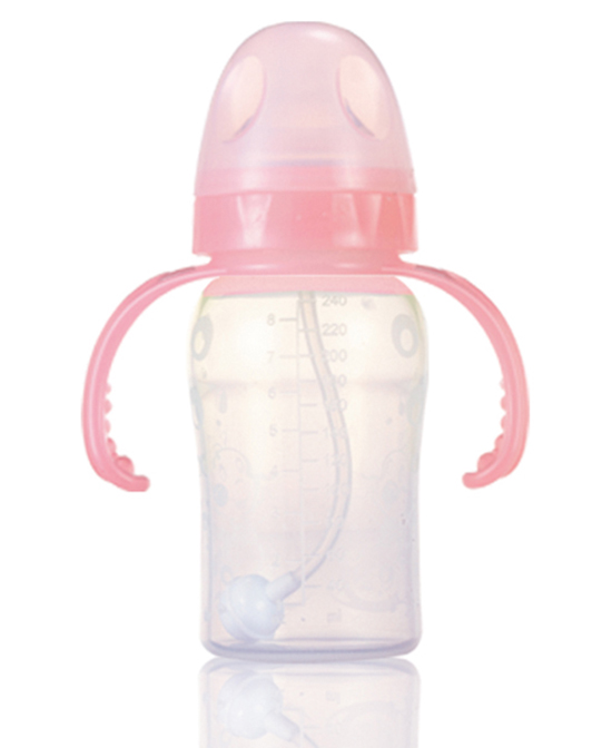 妈妈易婴童用品300毫升全自动双柄宽口硅胶奶瓶代理,样品编号:70378