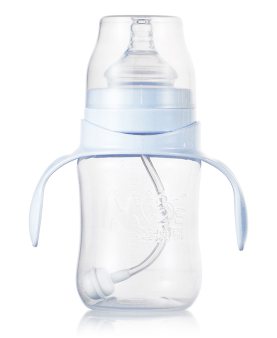 妈妈易婴童用品240毫升顺畅型PP全自动双柄宽口奶瓶代理,样品编号:70381