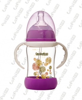婴幼儿玻璃奶瓶紫
