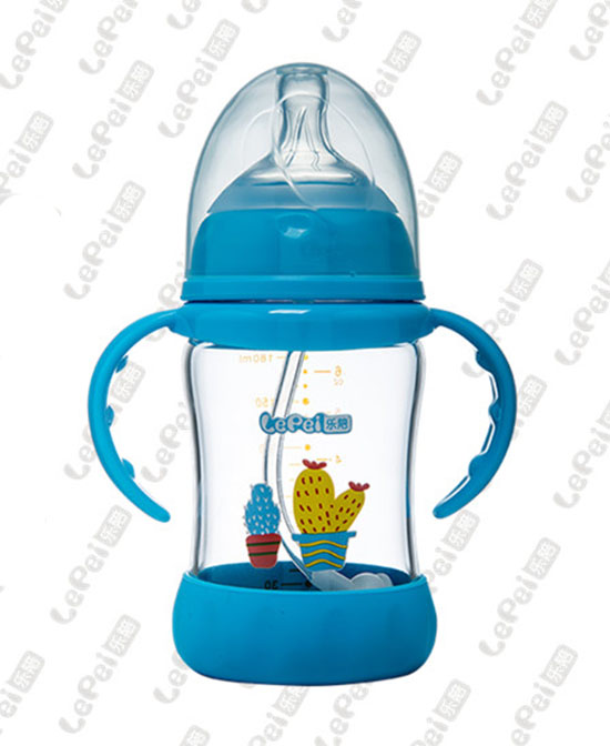 乐陪奶瓶婴幼儿玻璃奶瓶蓝代理,样品编号:70574