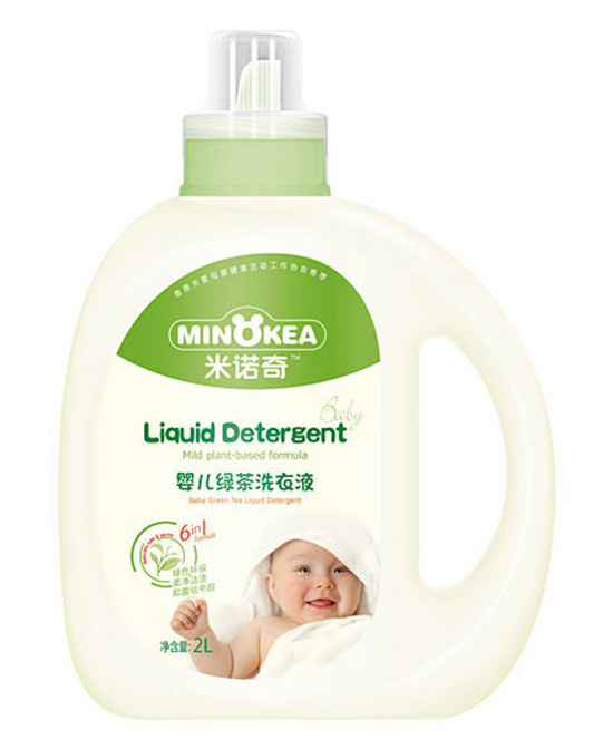 米诺奇婴童洗护用品婴儿绿茶洗衣液2L代理,样品编号:70595