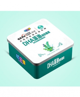 DHA藻油凝胶糖果铁盒