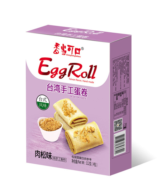 香当可口零食台湾手工蛋卷-肉松味代理,样品编号:71341