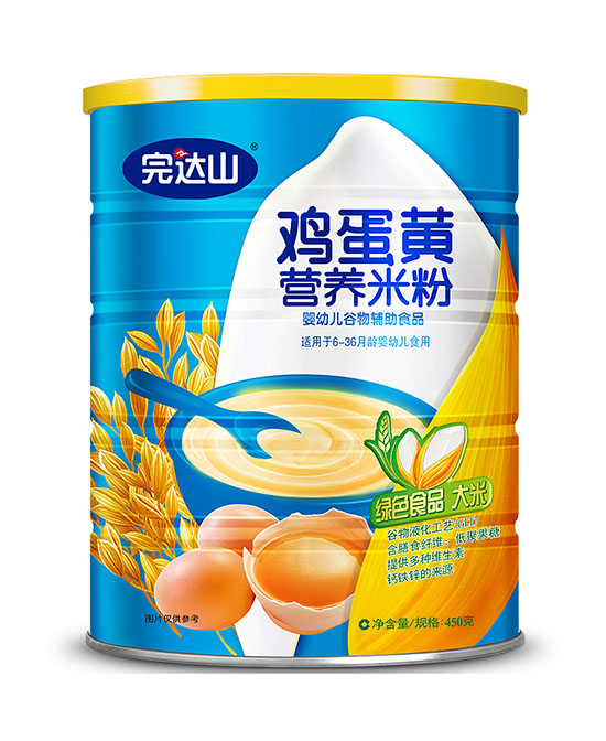 完达山奶粉鸡蛋黄营养米粉450g/罐代理,样品编号:71850