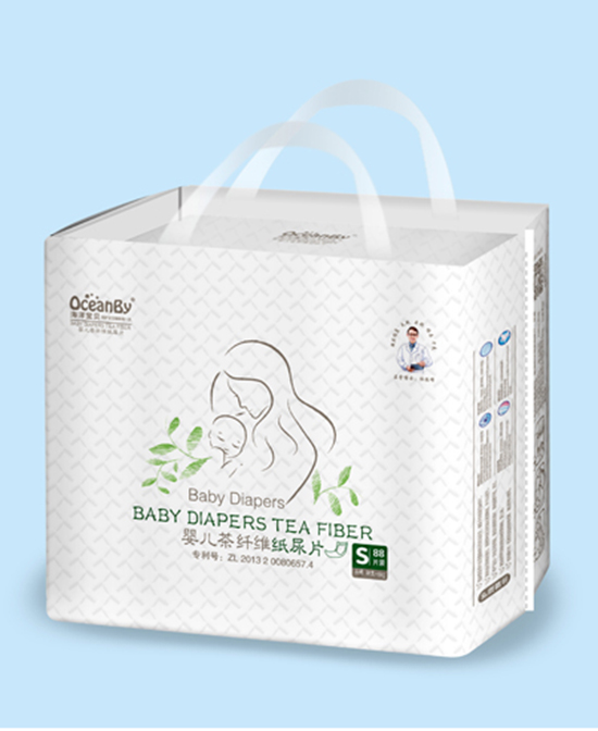 海洋宝贝纸尿裤婴儿茶纤维纸尿片S码88片-大包代理,样品编号:73209