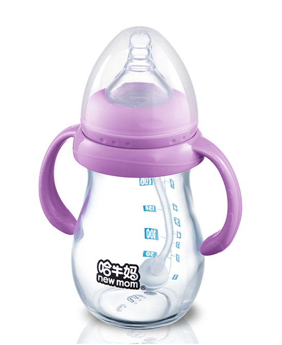 哈牛妈奶瓶玻璃奶瓶宽口径代理,样品编号:72966