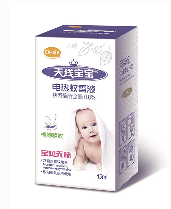 天线宝宝洗护用品电热蚊香液代理,样品编号:73024