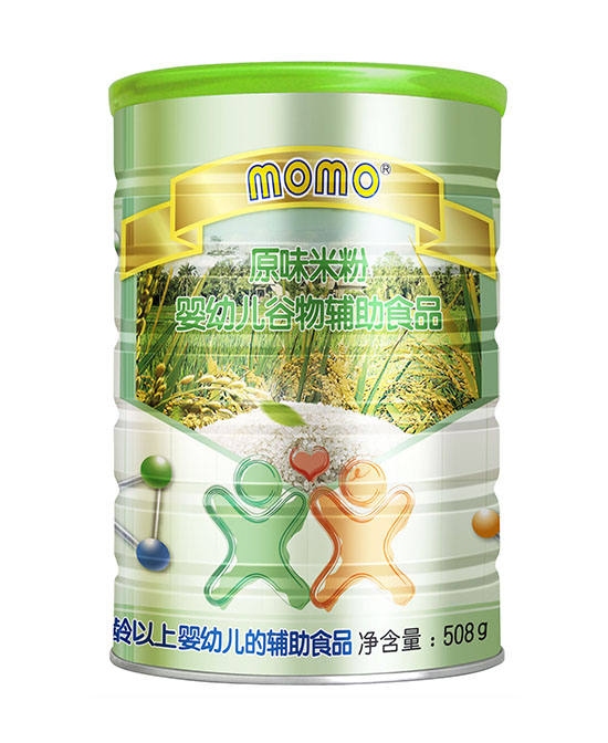 momo婴幼儿谷物辅食原味米粉代理,样品编号:74510