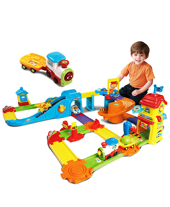 伟易达玩具神奇轨道车火车站轨道玩具代理,样品编号:74214