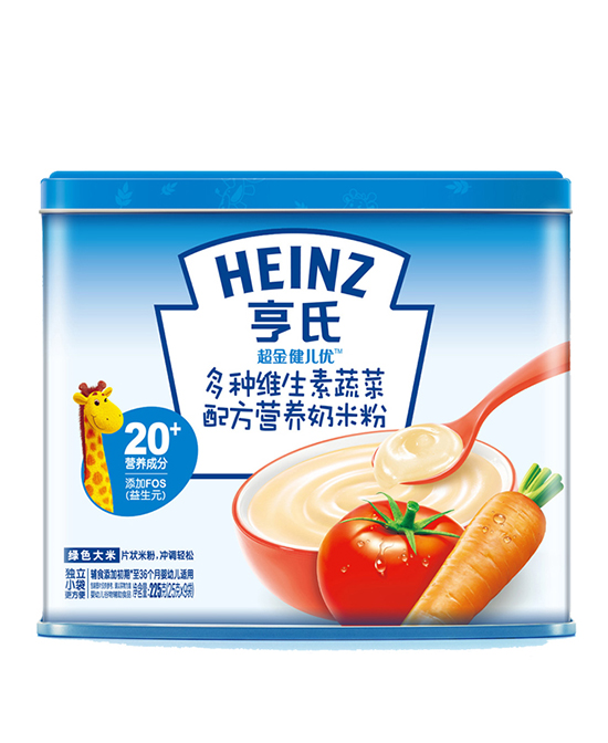 亨氏辅食超金多种维生素蔬菜配方营养奶米粉代理,样品编号:73288