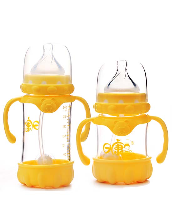 日康婴儿新生儿宽口径玻璃奶瓶代理,样品编号:73496
