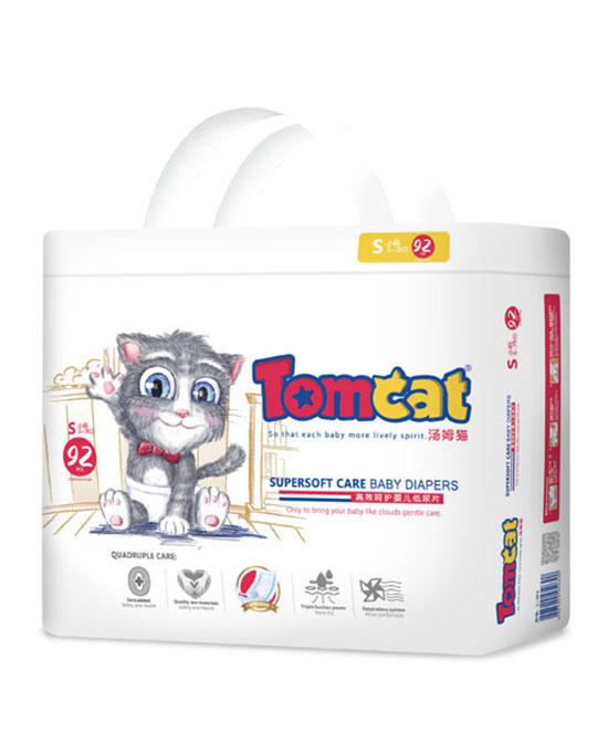 汤姆猫高效呵护婴儿纸尿片S92